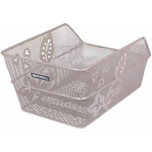 Basil Cento Flower 19l Rear Basket Silver One Size unisex Basil Cento Flower 19l Rear Basket Silver One Size unisex