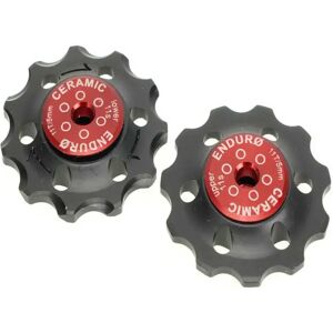 Enduro Bearings Bkcj-0195 11t Zero Ceramic Hybrid Shimano Jockey Wheel Set Red One Size unisex Enduro Bearings Bkcj-0195 11t Zero Ceramic Hybrid Shimano Jockey Wheel Set Red One Size unisex
