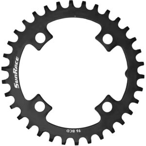Sunrace Crmx30 96bcd Asymmetric Chainring Black 34t unisex Sunrace Crmx30 96bcd Asymmetric Chainring Black 34t unisex