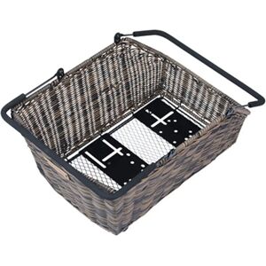 Basil Cento Rattan Look Nx Rear Basket 22l Brown One Size unisex Basil Cento Rattan Look Nx Rear Basket 22l Brown One Size unisex