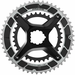 Praxis Levatime 2 X-ring 10/11/12s Chainring Black 52/36t unisex Praxis Levatime 2 X-ring 10/11/12s Chainring Black 52/36t unisex