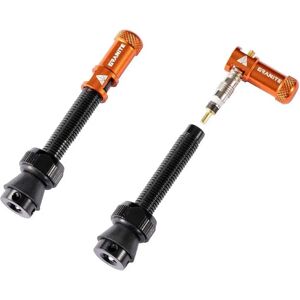 Granite Design Juicy Nipple Presta Valves 2 Units Black / Orange 80 mm unisex Granite Design Juicy Nipple Presta Valves 2 Units Black / Orange 80 mm unisex