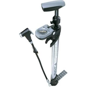 Topeak Mega Morph Floor Pump Silver 160 Psi unisex Topeak Mega Morph Floor Pump Silver 160 Psi unisex