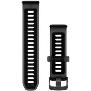 Garmin Quick Release 20 Mm Silicone Strap Translucent Black / Black One Size unisex Garmin Quick Release 20 Mm Silicone Strap Translucent Black / Black One Size unisex