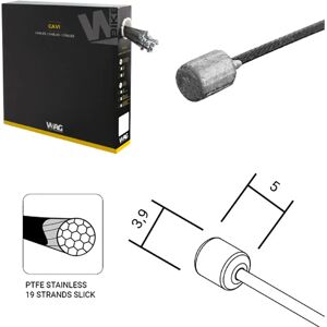 Wag Campagnolo Teflon 1.1 X 2000 Mm Shift Cable 100 Units Steel One Size unisex Wag Campagnolo Teflon 1.1 X 2000 Mm Shift Cable 100 Units Steel One Size unisex