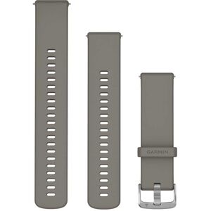 Garmin Quick Release 22 Mm Silicone Strap Silver Gray / Silver One Size unisex Garmin Quick Release 22 Mm Silicone Strap Silver Gray / Silver One Size unisex