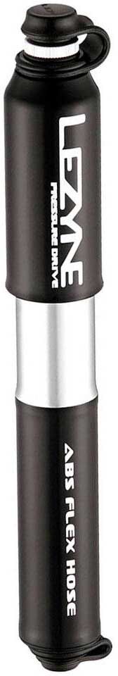 Lezyne Pressure Drive-s Full Cnc Machined 120 Psi 170 Mm Long Mini Pump Black / Hi Gloss 170 mm / 120 Psi unisex