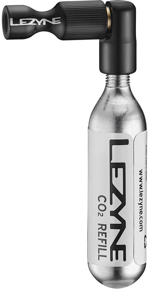 Lezyne Trigger Drive Co2 For Shrader/presta With Neoprene Sleeve Co2 Cartridge Black / Hi Gloss One Size unisex