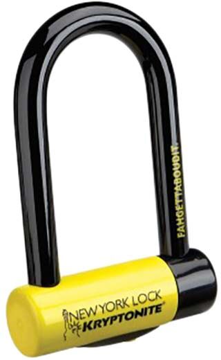Kryptonite New York Fahgettboudit Mini U-lock Yellow 8.3 x 15 cm unisex