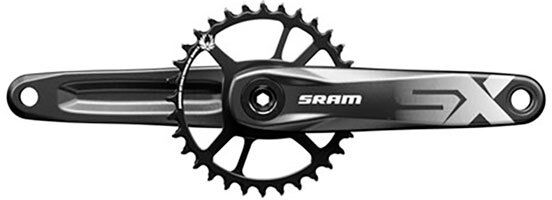 Sram Sx Eagle Boost Powerspline Direct Mount Crankset Black 175 mm unisex