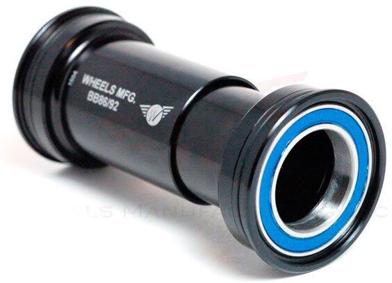 Wheels Manufacturing Press Fit Bb86/92 Shimano 24 Mm Bottom Bracket Cups Black 86.5/92 mm unisex