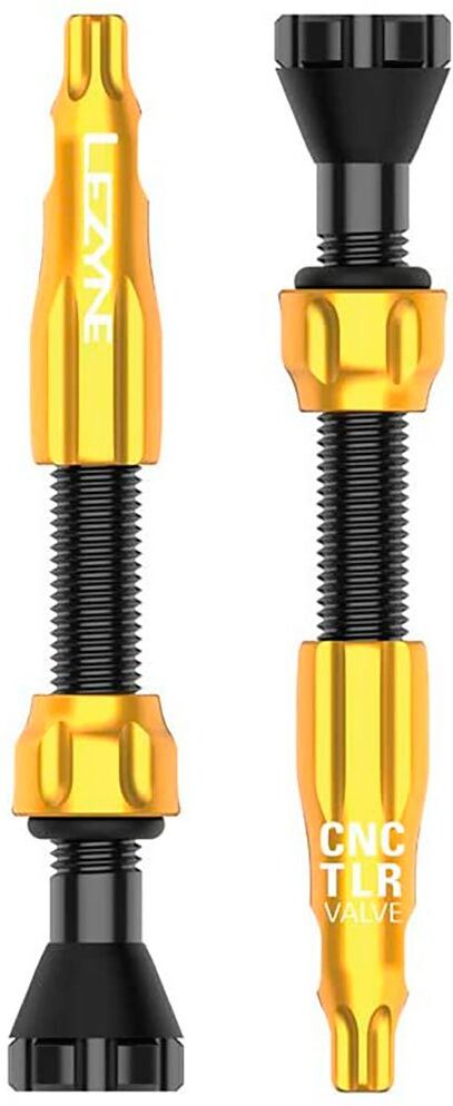 Lezyne Tire And Tube Sealant Cnc Tubeless Presta Valves Gold 80 mm unisex