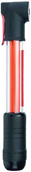Topeak Minirocket Iglow Mini Pump Clear / Red One Size unisex