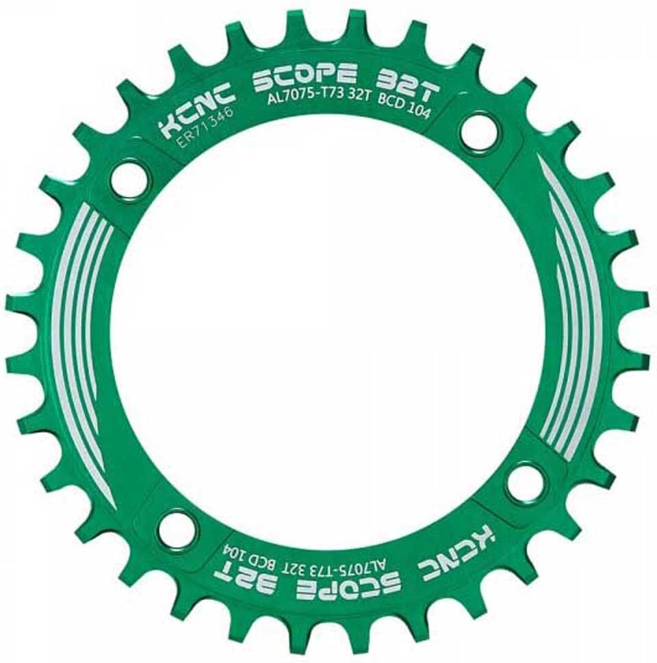 Kcnc Mtb Scope 104 Bcd Chainring Green 30t unisex