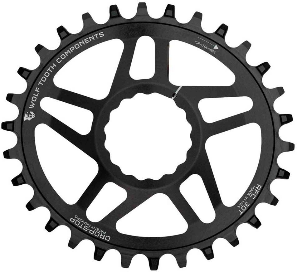 Wolf Tooth Raceface Cinch Dm Oval Chainring Black 30t unisex