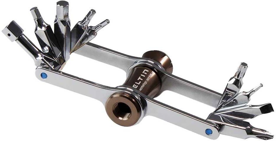 Eltin Bike 10 In 1 C02 Nozzle Multitool Silver One Size unisex