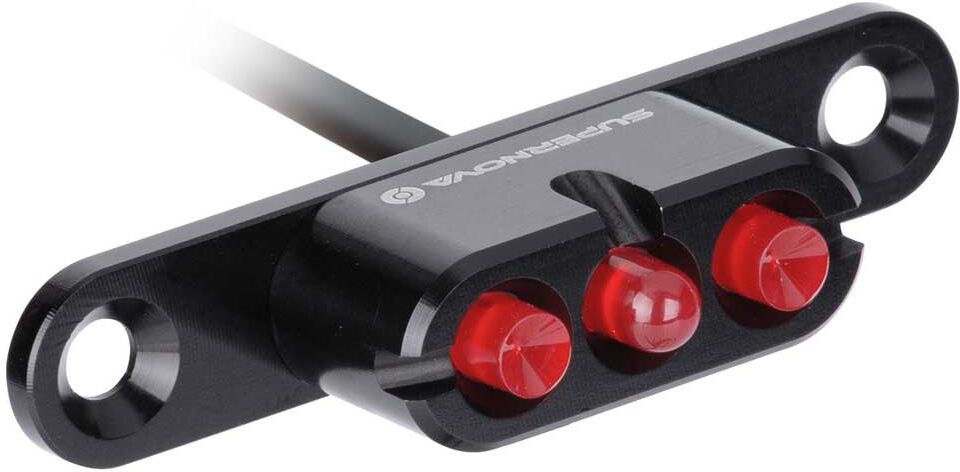 Supernova E3 Tail 2 50 Mm E-bike Rear Light Black / Red One Size unisex