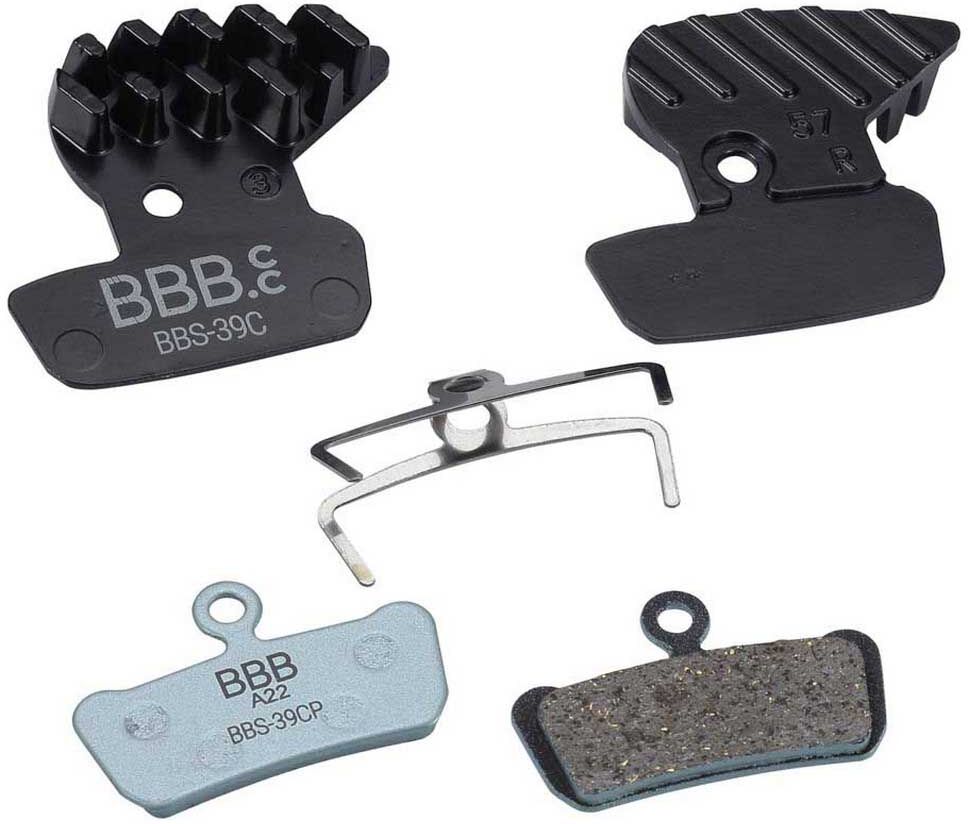 Bbb Discstop Coolfin Sram Guide Ultimate/guide Rsc/rs/r Organic Disc Brake Pads Black One Size unisex