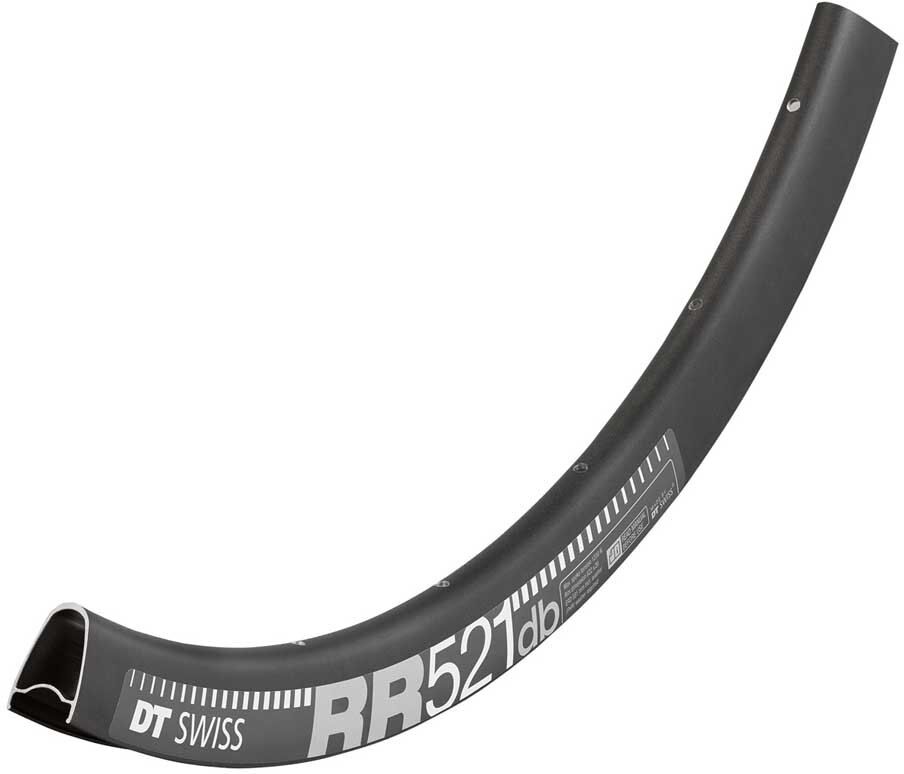 Dt Swiss Rr521 700 32 Db Vi Disc Tubeless Road Bike Rim Black 700C 24H unisex