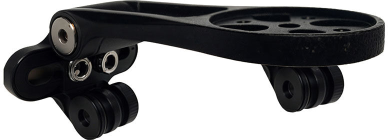 Akro Mount Triple Front Stem Universal Handlebar Cycling Mount Black One Size unisex