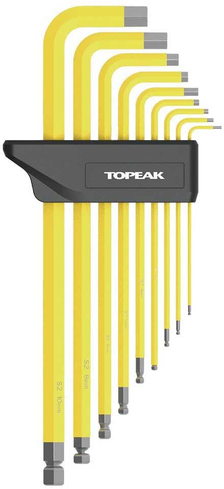 Topeak Duo Dx Hexagonal Wrench Set 9 Units Yellow One Size unisex