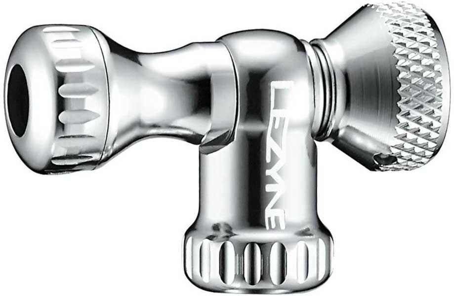 Lezyne Control Drive Co2 Pump Head Gloss Silver One Size unisex