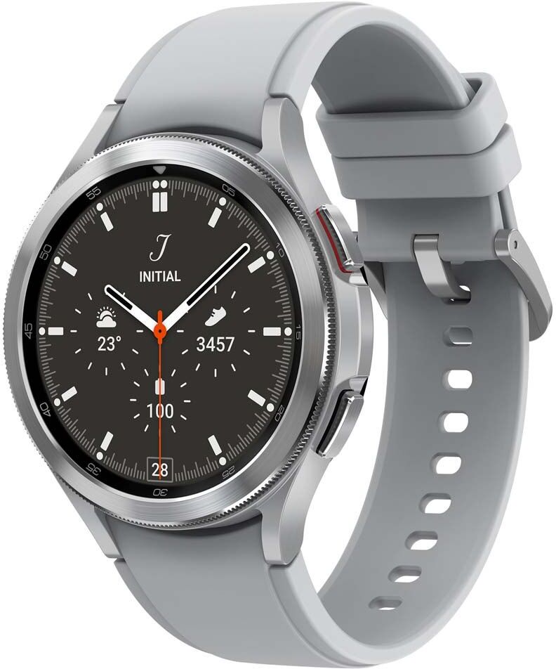 Samsung Galaxy Watch 4 Classic Bt Smartwatch 46 Mm Silver One Size unisex