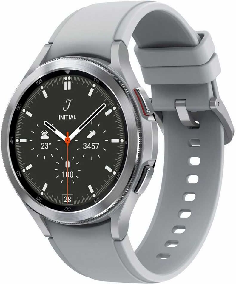 Samsung Galaxy Watch 4 Classic Lte 46 Mm Smartwatch Silver One Size unisex