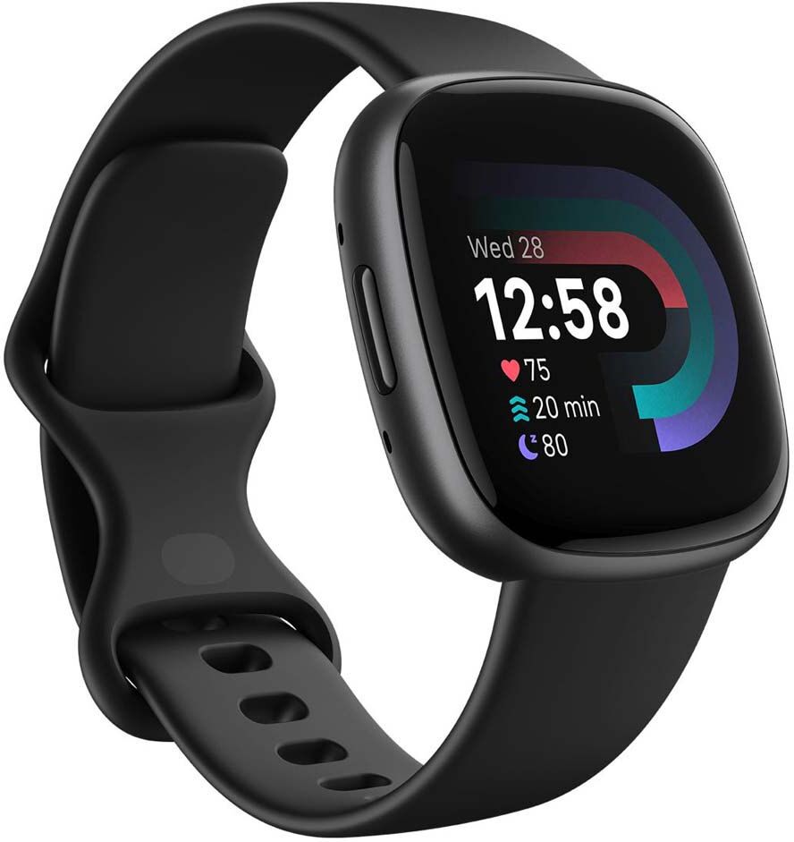 Fitbit Versa 4 Smartwatch Black / Graphite One Size unisex
