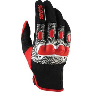 100percent Derestricted Gloves Black / White / Red L Men,Women 100percent Derestricted Gloves Black / White / Red L Men,Women