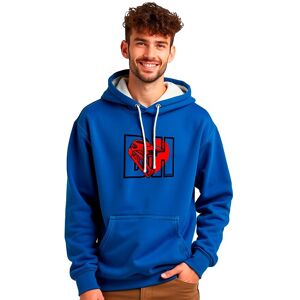 Kruskis I Love Downhill Two-colour Hoodie Royal Blue / White 2XL Men