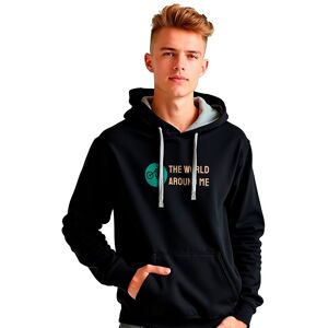 Kruskis The World Around Me Two-colour Hoodie Black / Grey L Men