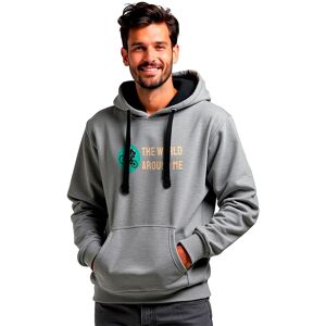 Kruskis The World Around Me Two-colour Hoodie Heather Grey / Black M Men