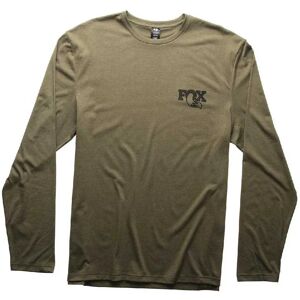 Fox Textured Long Sleeve T-shirt Green XL Men Fox Textured Long Sleeve T-shirt Green XL Men