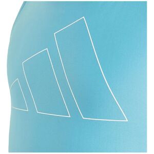 Adidas Performance Big Bars Swimsuit Lucid Cyan / White 5-6 Years Girls Adidas Performance Big Bars Swimsuit Lucid Cyan / White 5-6 Years Girls