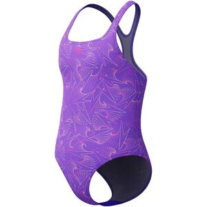 Speedo Hyperboom Allover Swimsuit Indigo Glow 5-6 Years Girls Speedo Hyperboom Allover Swimsuit Indigo Glow 5-6 Years Girls