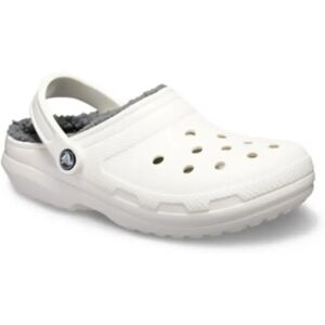 Crocs Classic Lined Clogs White / Grey UK 5 Men,Women Crocs Classic Lined Clogs White / Grey UK 5 Men,Women