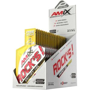 Amix Rock´s Energy Gels Box Pineapple 32g 20 Units One Size unisex Amix Rock´s Energy Gels Box Pineapple 32g 20 Units One Size unisex