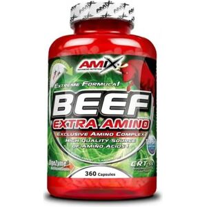 Amix Beef Extra Amino Capsules 360 Units White One Size unisex Amix Beef Extra Amino Capsules 360 Units White One Size unisex