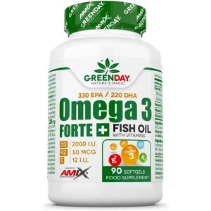 Amix Greenday Provegan Omega 3 Forte+ Capsules 90 Units One Size unisex Amix Greenday Provegan Omega 3 Forte+ Capsules 90 Units One Size unisex