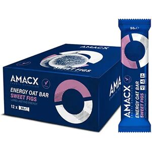 Amacx Figs Energy Bars Box Sweet Oat 50g 12 Units Blue One Size unisex Amacx Figs Energy Bars Box Sweet Oat 50g 12 Units Blue One Size unisex
