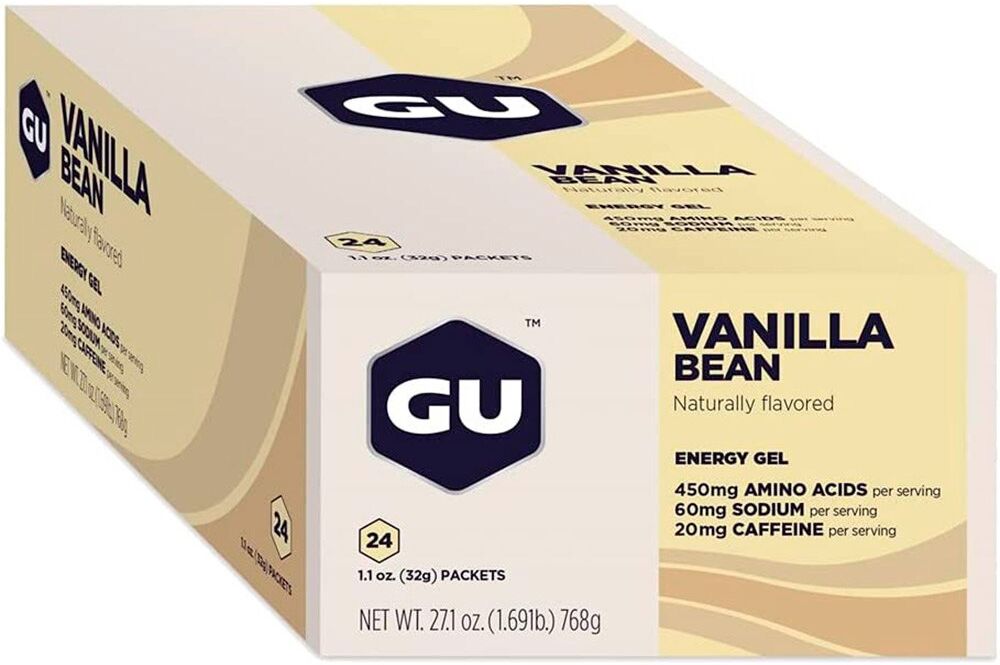 Gu Energy Gels Box Vanilla Bean 24 Units Multicolor One Size unisex