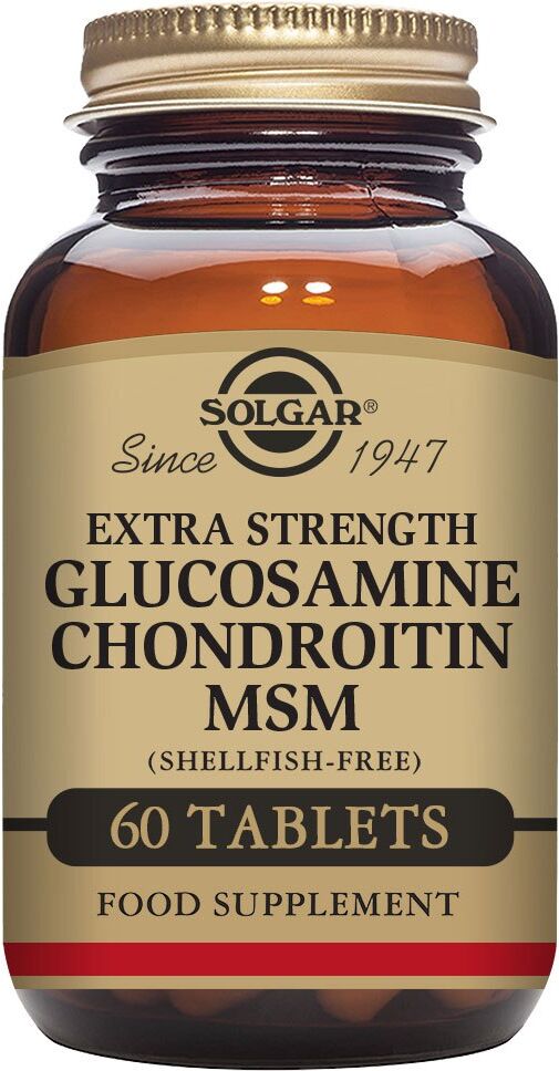 Solgar Glucosamine Chondroitin Msm Tablets 60 Units Brown One Size unisex