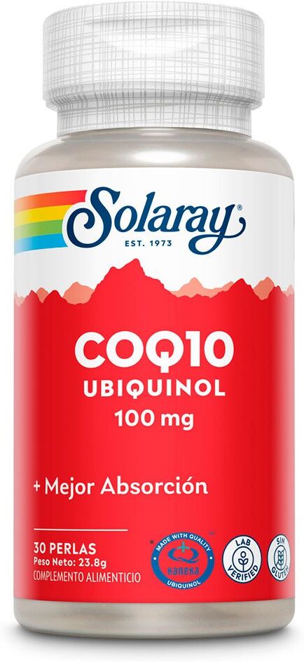 Solaray Ubiquinol Coq-10 Oil 100mg 30 Units Red One Size unisex