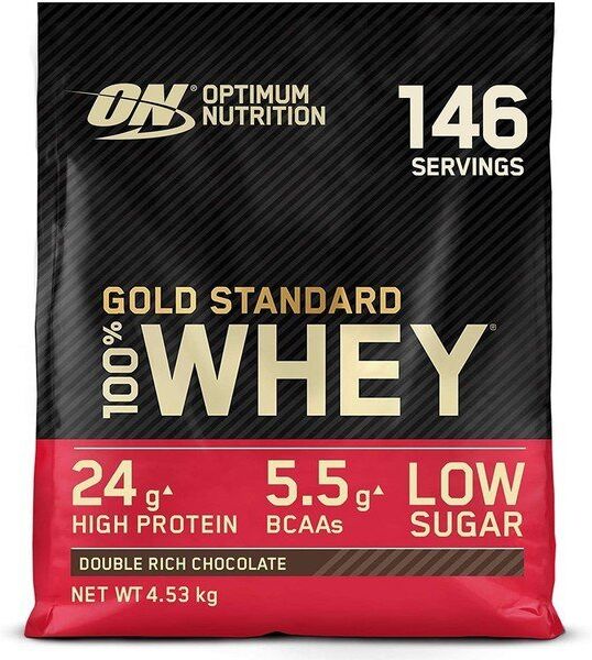 Optimum Nutrition Gold Std 100% Whey Protein Double Chocolate 4500g Clear One Size unisex