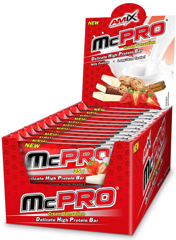 Amix Mcpro Protein Bars Box Cookies&cream 35g 24 Units One Size unisex