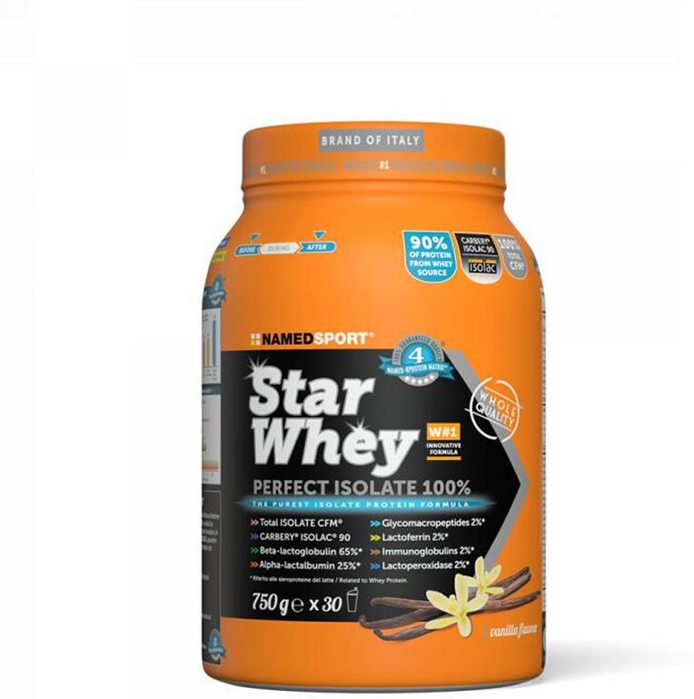 Named Sport Star Isolate Whey Protein Vanilla 750g Muticolor One Size unisex