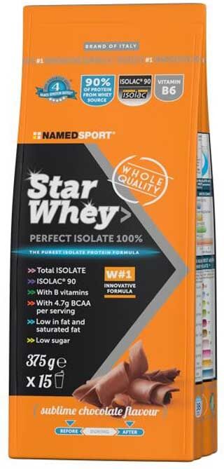 Named Sport Star Isolate Whey Protein Chocolate 375g Multicolor One Size unisex