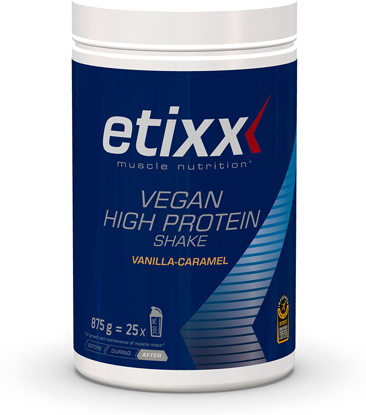 Etixx Vegan High Protein 875g Shake Vanilla&caramel Blue / White One Size unisex