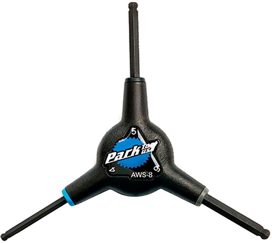 Park Tool Aws-8 3-way Ball End Hex Wrench Tool Black 4/5/6 mm unisex